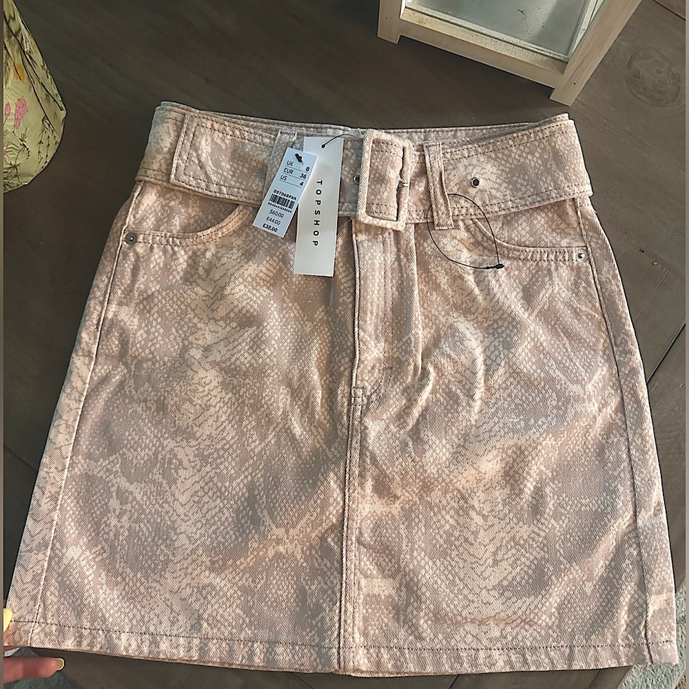 NWT TOPSHOP Jean Skirt